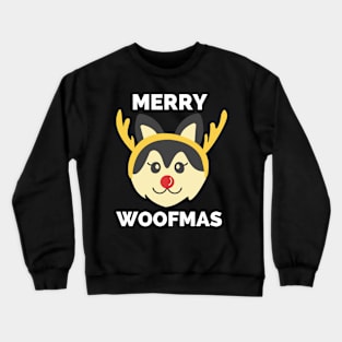 Merry Woofmas - Merry Woofmas Funny Merry Christmas Tree Dogs Lovers Owner Gift For Women Men Crewneck Sweatshirt